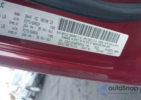 2009 Dodge Ram 1500 Slt/Sport/Trx z USA, uszkodzony, nr VIN 1D3HV18T09S707519